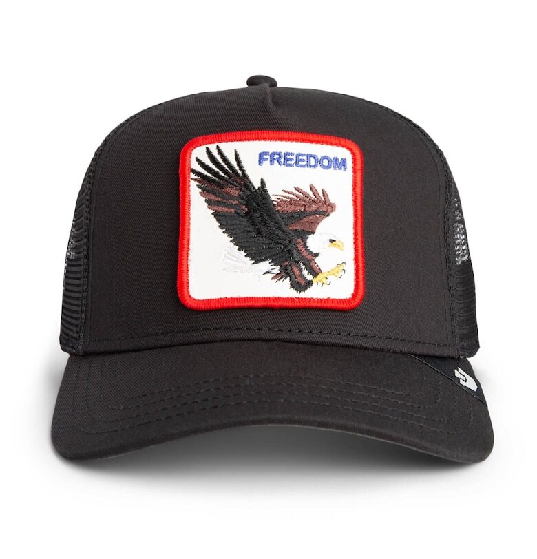 Унисекс шапка с бродерия - Бял/Черен/Ледено синьо Goorin Bros