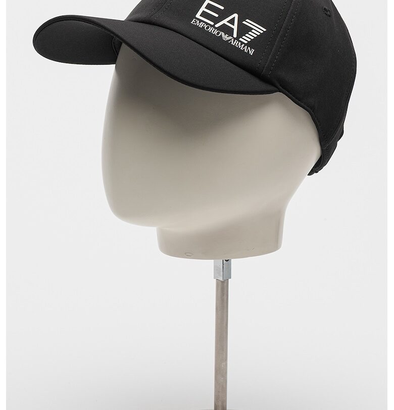 Унисекс шапка с велкро - Черен/Бял EA7