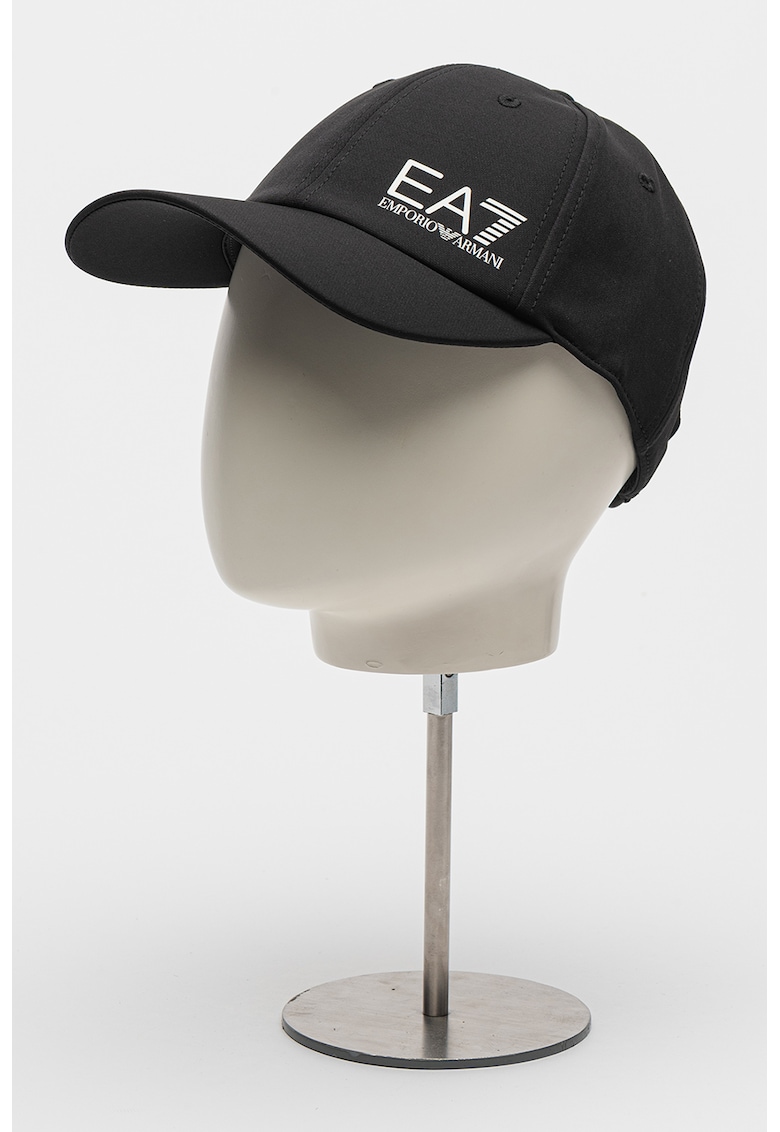 Унисекс шапка с велкро - Черен/Бял EA7