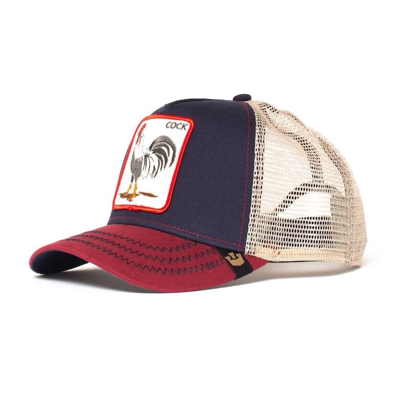 Унисекс шапка тип Trucker с бродерия - Тъмносин Goorin Bros