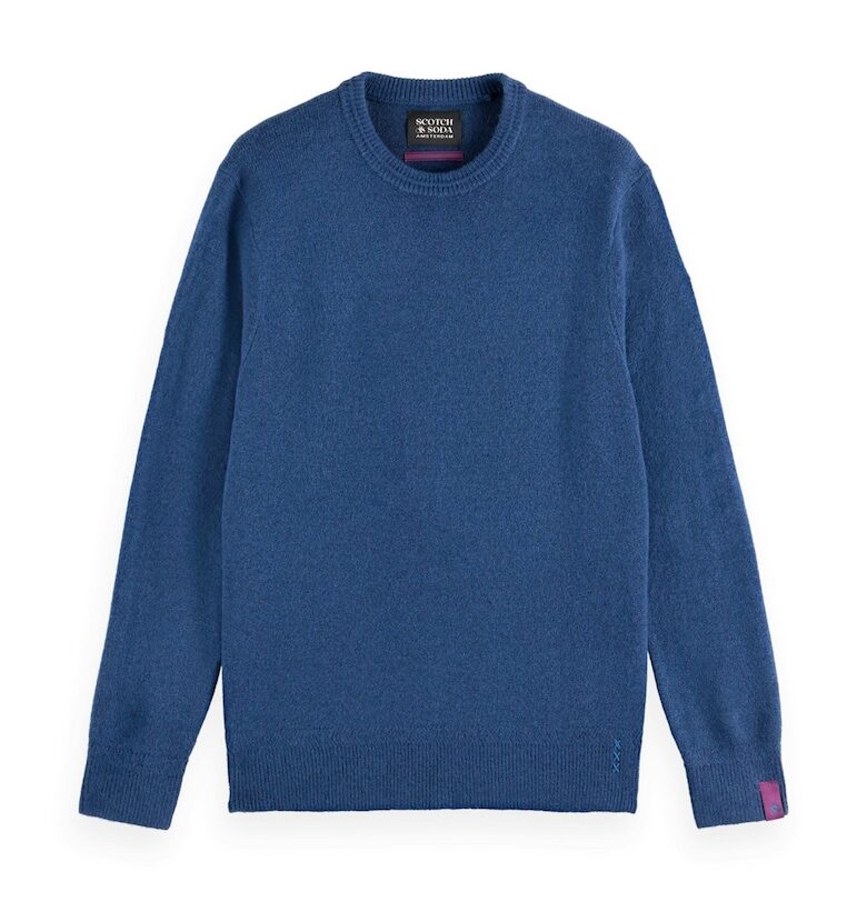 Фино плетен пуловер - Тъмносин Scotch  Soda