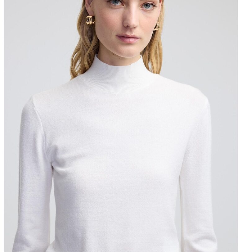 Фино плетено поло - Бял Ipekyol