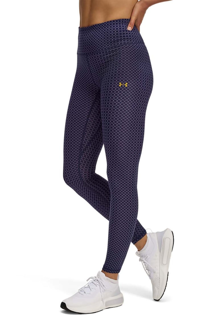 Фитнес клин Motion с висока талия - Индигово синьо/Розово Under Armour