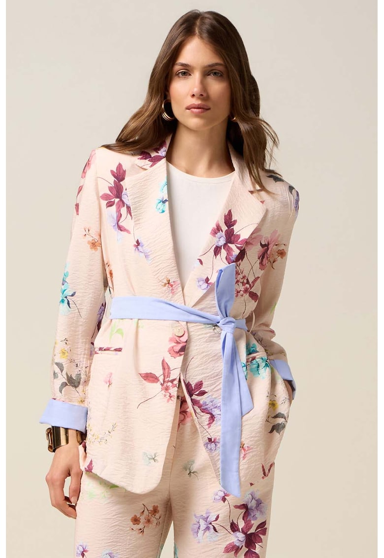 Флорален сако - Бордо/Светло бежово Oltre