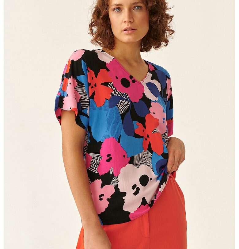 Флорална блуза с шпиц Tatuum