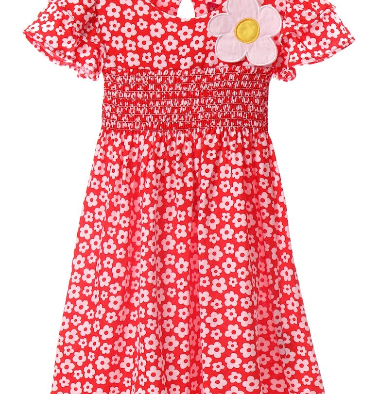 Флорална памучна рокля - Червен/Бял Agatha Ruiz de la Prada