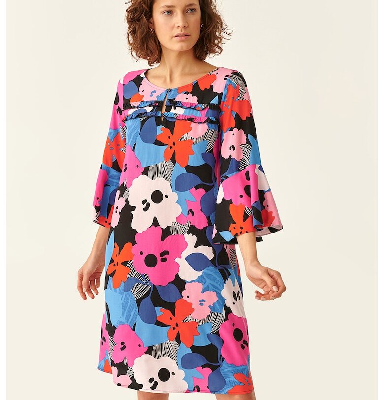 Флорална рокля - Червен/Розово/Син Tatuum