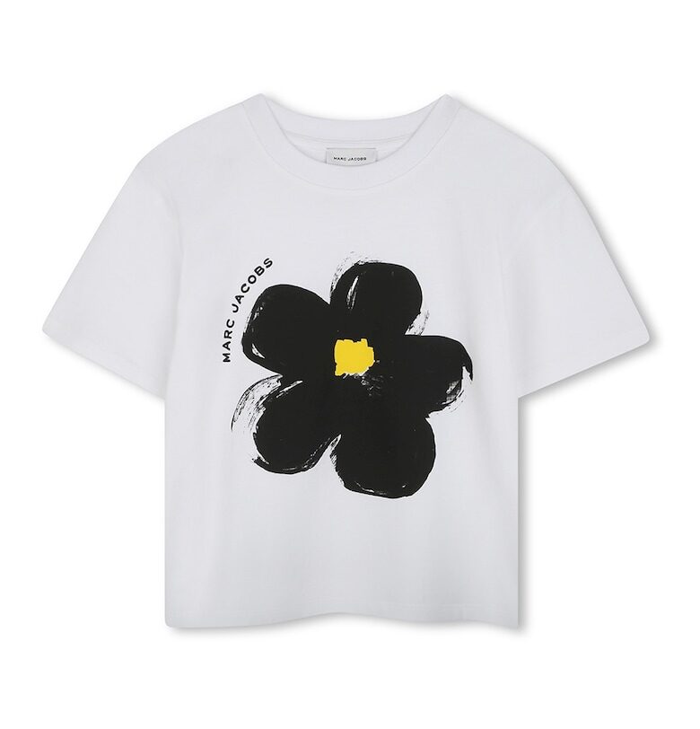 Флорална тениска - Бял/Черен/Жълт Marc Jacobs