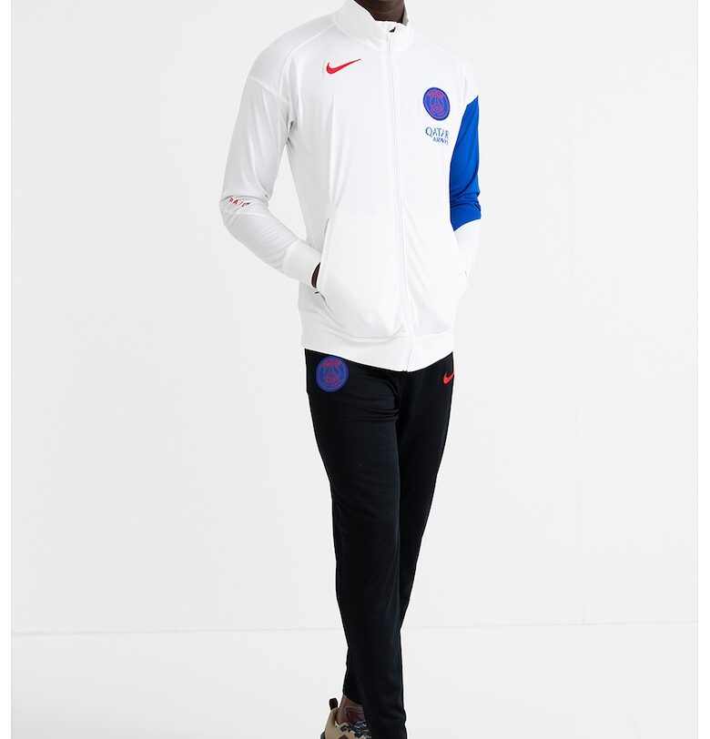 Футболен екип PSG с цип - Бял/Черен Nike