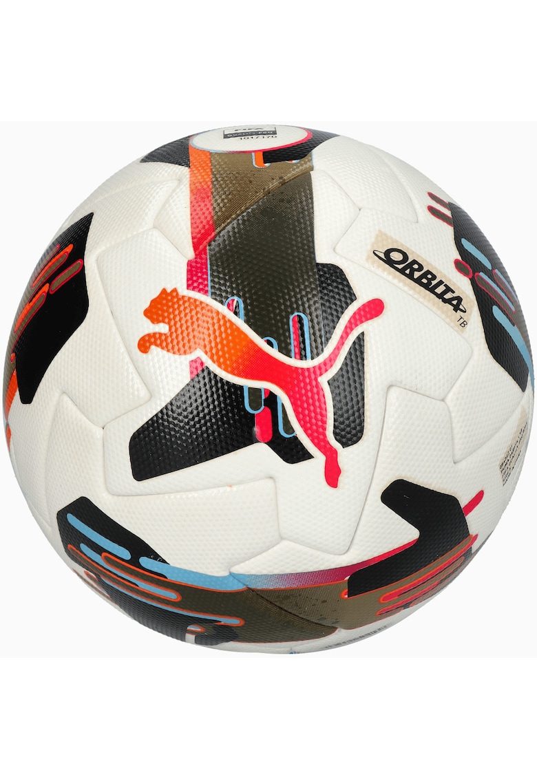 Футболна топка Orbita 1 TB (FIFA Quality Pro) - Размер 5 - Червен/Бял/Черен Puma
