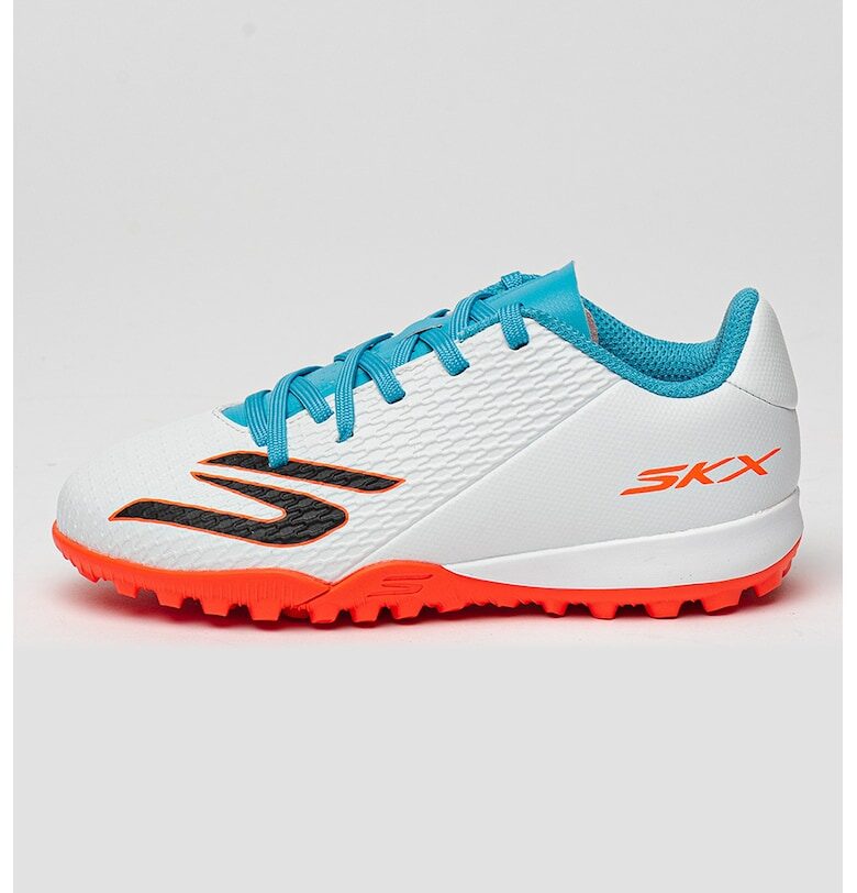 Футболни обувки SKX 2 Club с лого - Бял/Светлосин Skechers