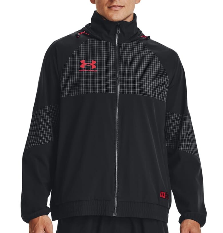 Футболно яке Accelerate с ръкави реглан - Избеляло черно Under Armour