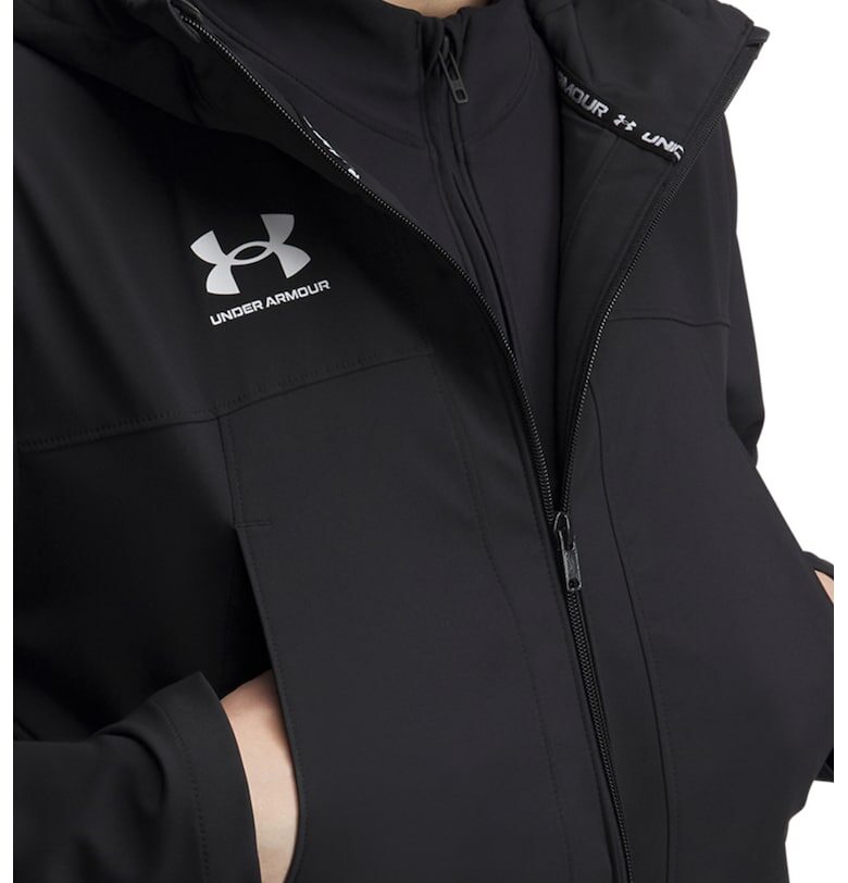 Футболно яке с качулка - Черен Under Armour