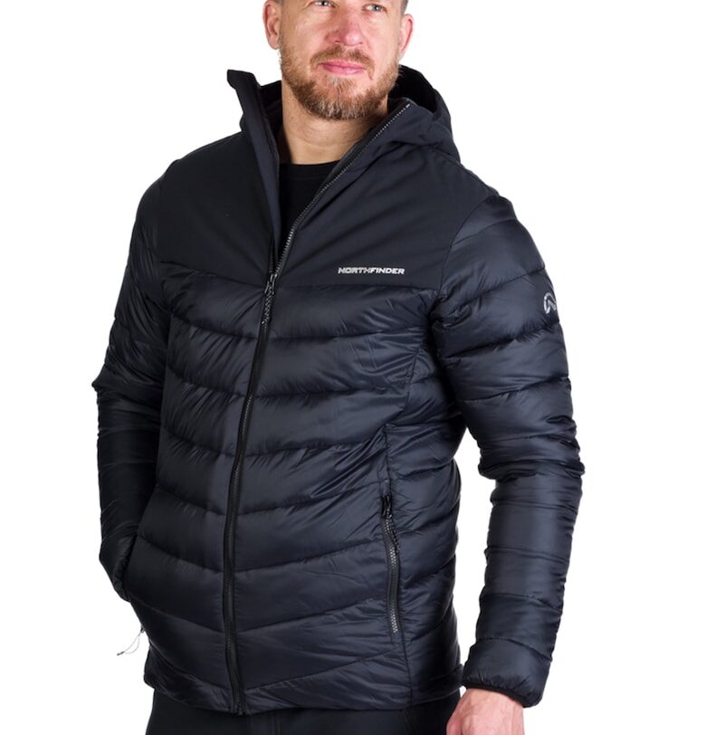 Хайкинг зимно яке Federico с качулка - Черен NORTHFINDER