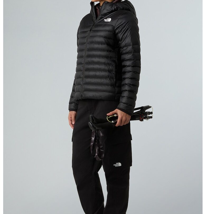 Хайкинг яке с цип и лого - Черен The North Face