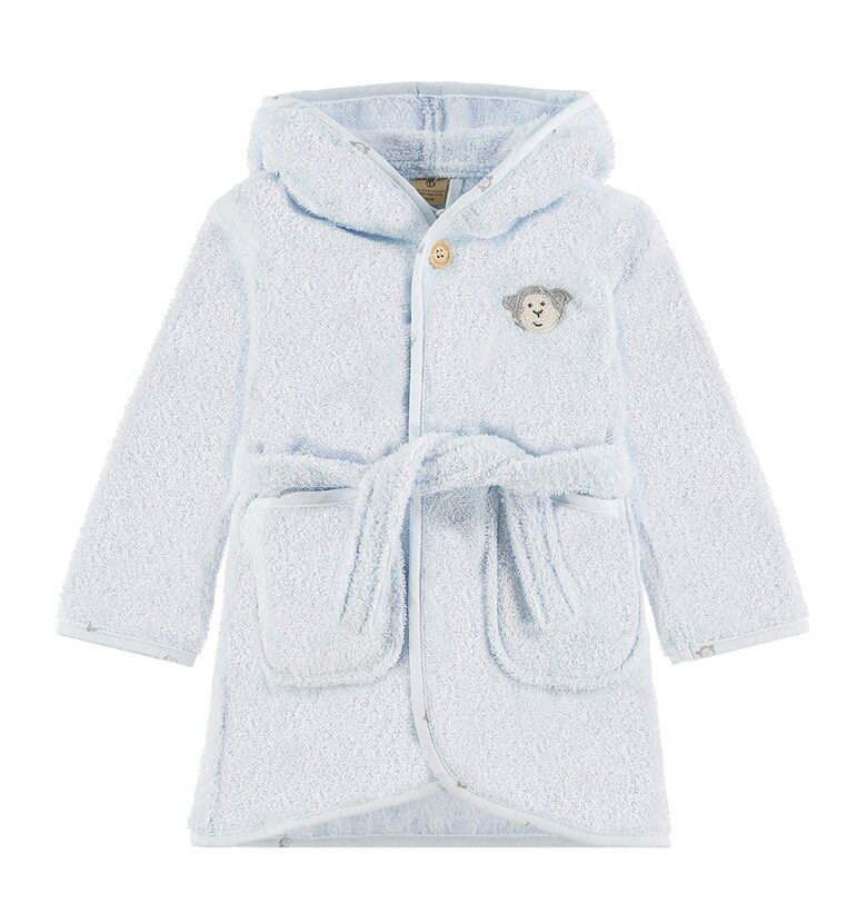 Халат от органичен памук с качулка BELLYBUTTON