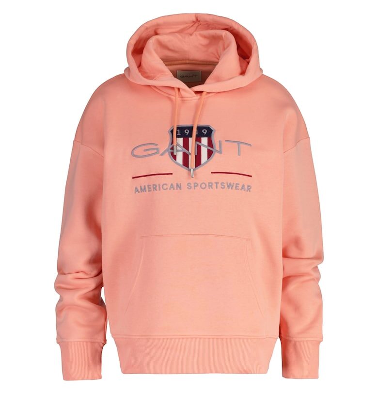 Худи Archive Shield с лого - Оранжев Gant