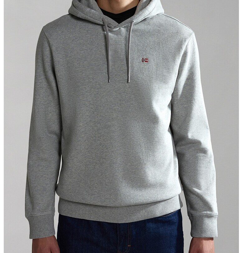 Худи Balis с памук - Сив меланж Napapijri