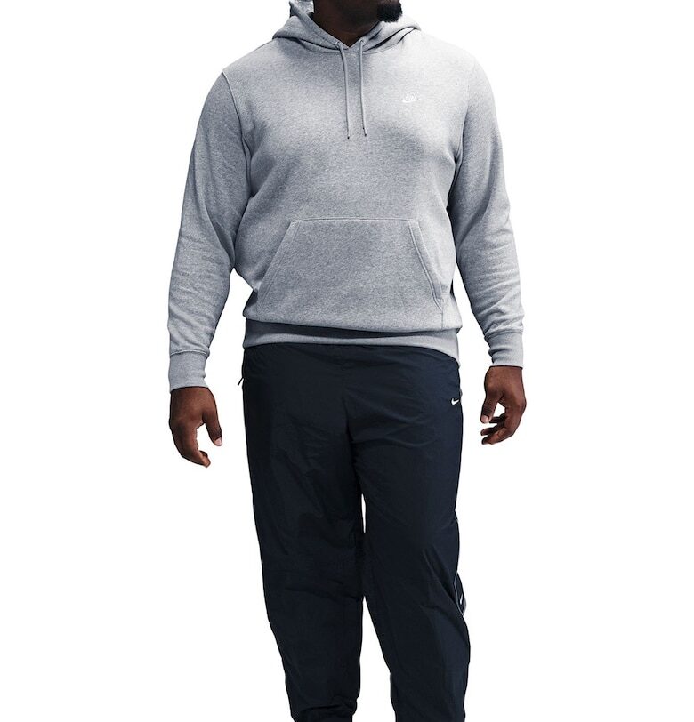 Худи Club с джоб кенгуру - Сив меланж Nike