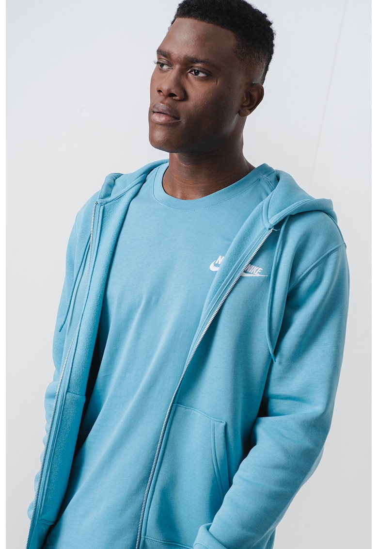 Худи Club с цип и лого - Тюркоаз Nike