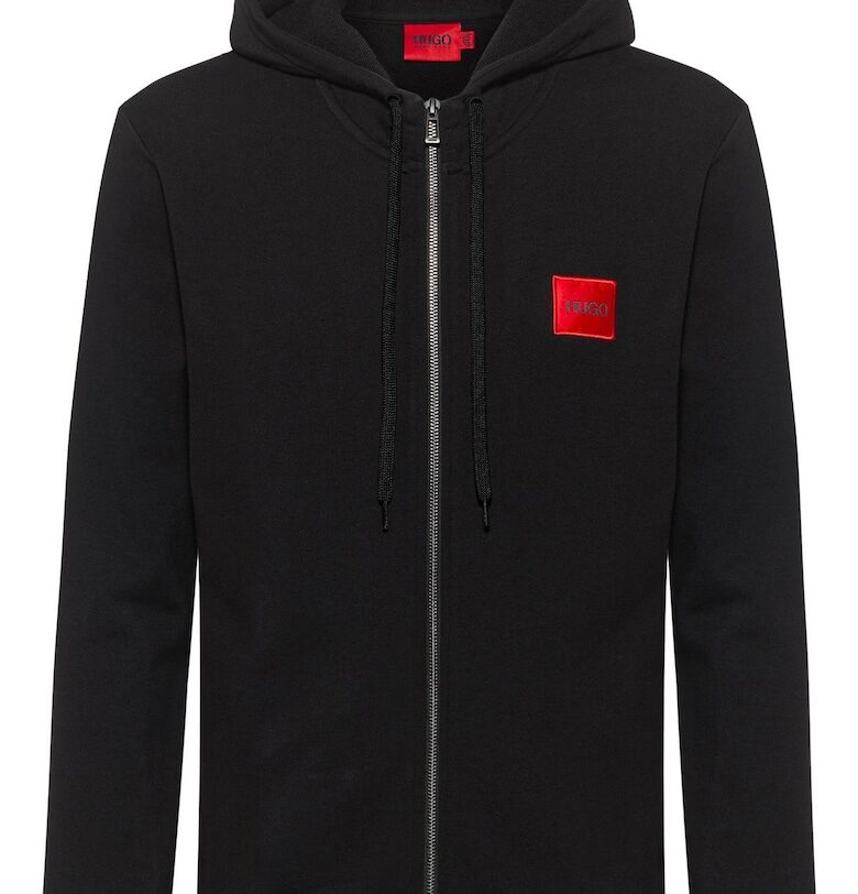 Худи Daple 212 с цип - Черен HUGO