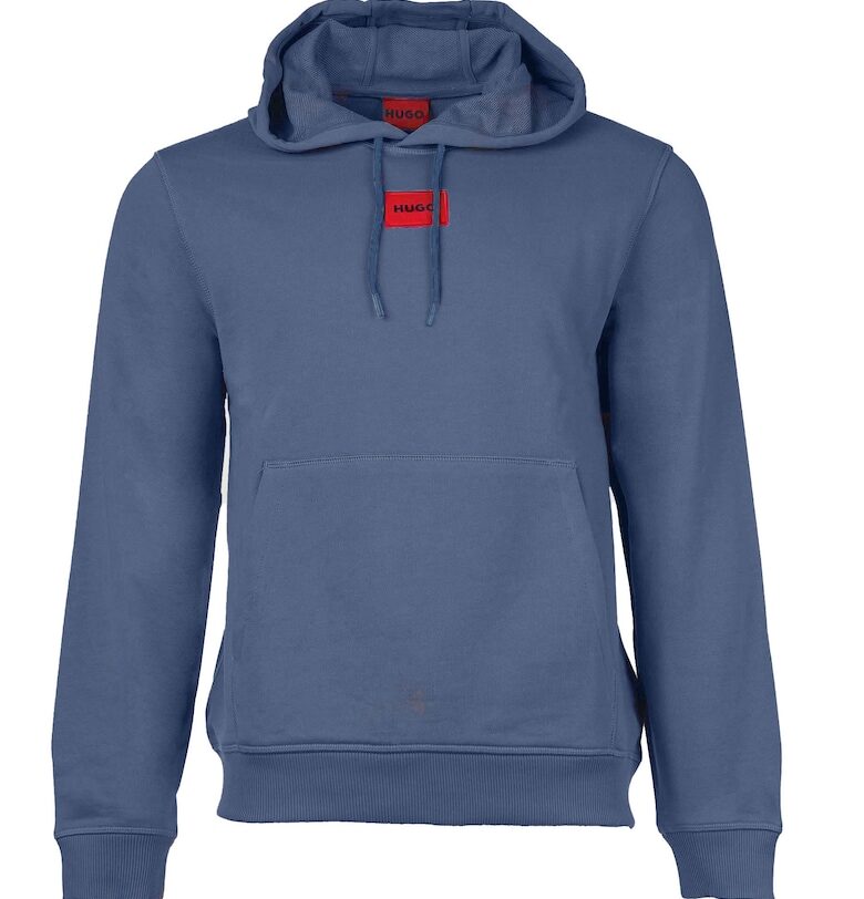 Худи Daratschi 214 с джоб кенгуру - Тъмносин HUGO