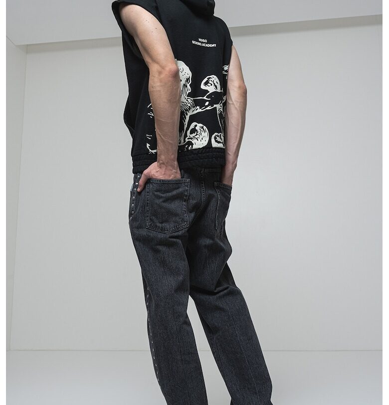 Худи Duboxo без ръкави - Черен HUGO