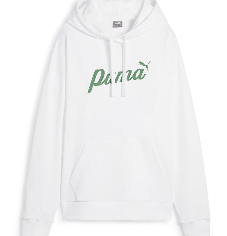 Худи ESS+ Script с лого - Зелен/Бял Puma