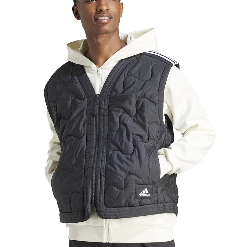 Худи Future Icons Badge of Sport с цип - Мръснобял adidas Sportswear