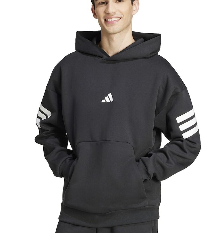 Худи Future Icons с ивици - Бял/Черен adidas Sportswear