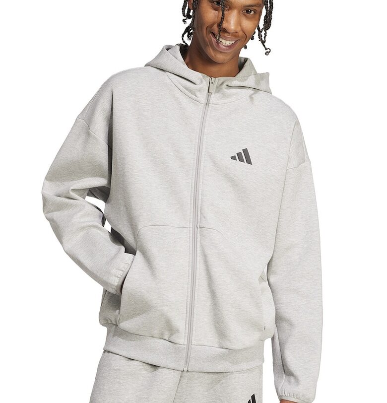 Худи Future Icons с цип - Черен/Светло сив adidas Sportswear