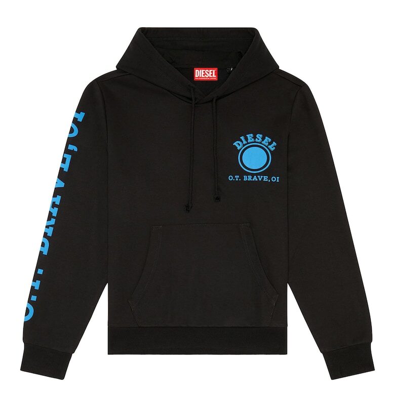 Худи Ginn с джоб кенгуру - Черен Diesel