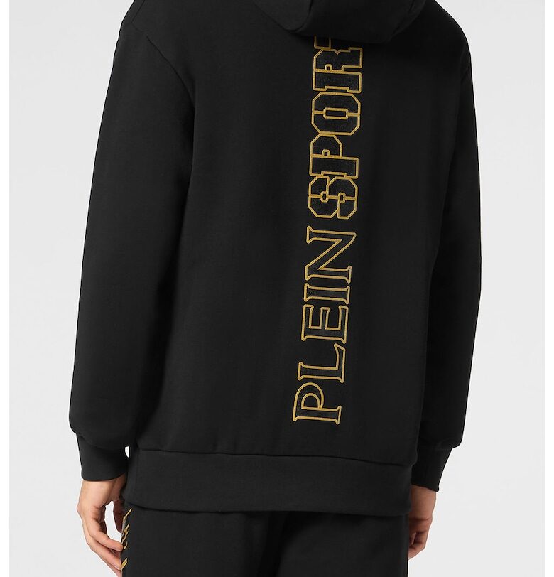 Худи Lamina Scratch с лого - Златист/Черен Plein Sport