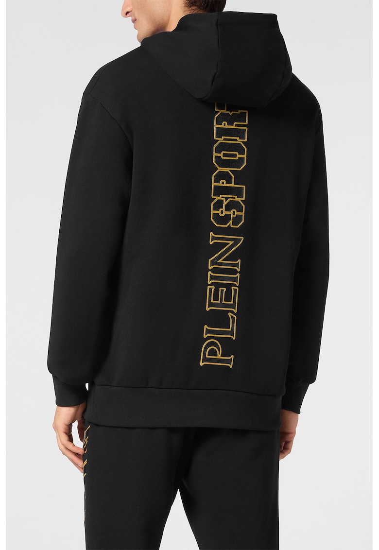 Худи Lamina Scratch с лого - Златист/Черен Plein Sport