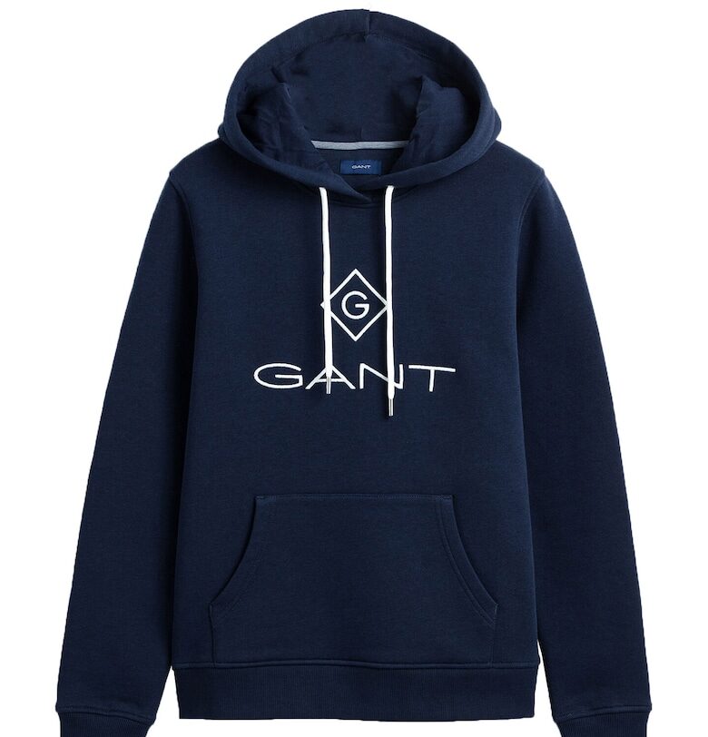 Худи Lock Up с джоб кенгуру - Син Gant