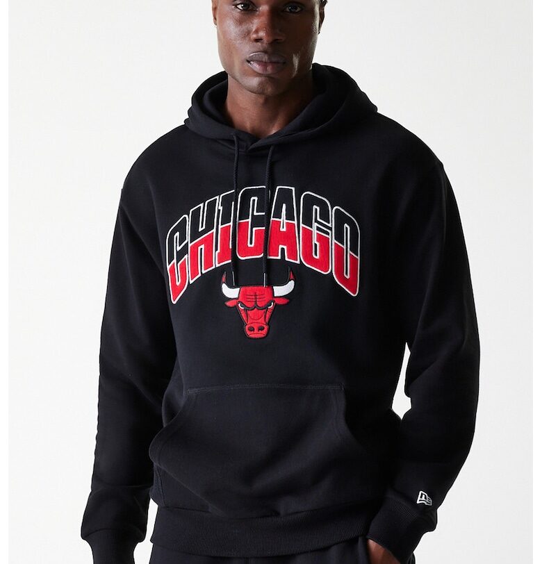 Худи NBA Chicago Bulls с джоб кенгуру - Червен/Черен New Era