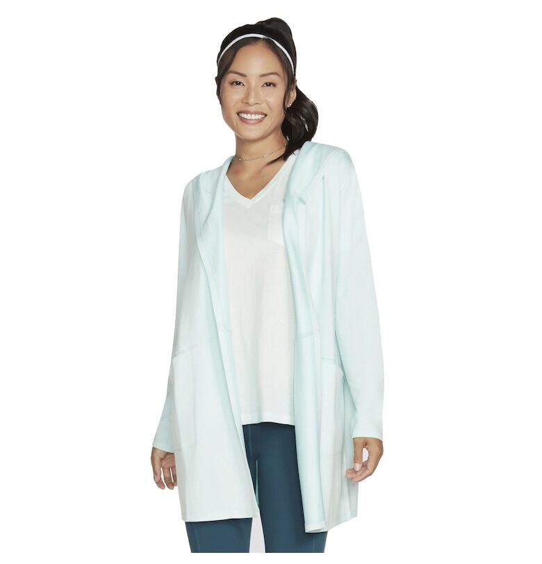 Худи Restful с джобове - без закопчаване - Светлозелен Skechers