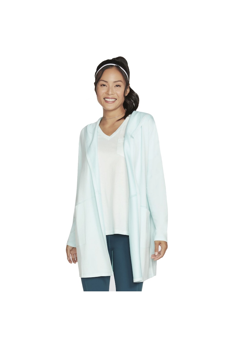 Худи Restful с джобове - без закопчаване - Светлозелен Skechers