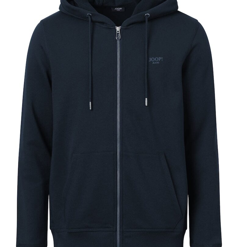 Худи Salvatore 12417 с цип и скосени джобове - Син JOOP Jeans
