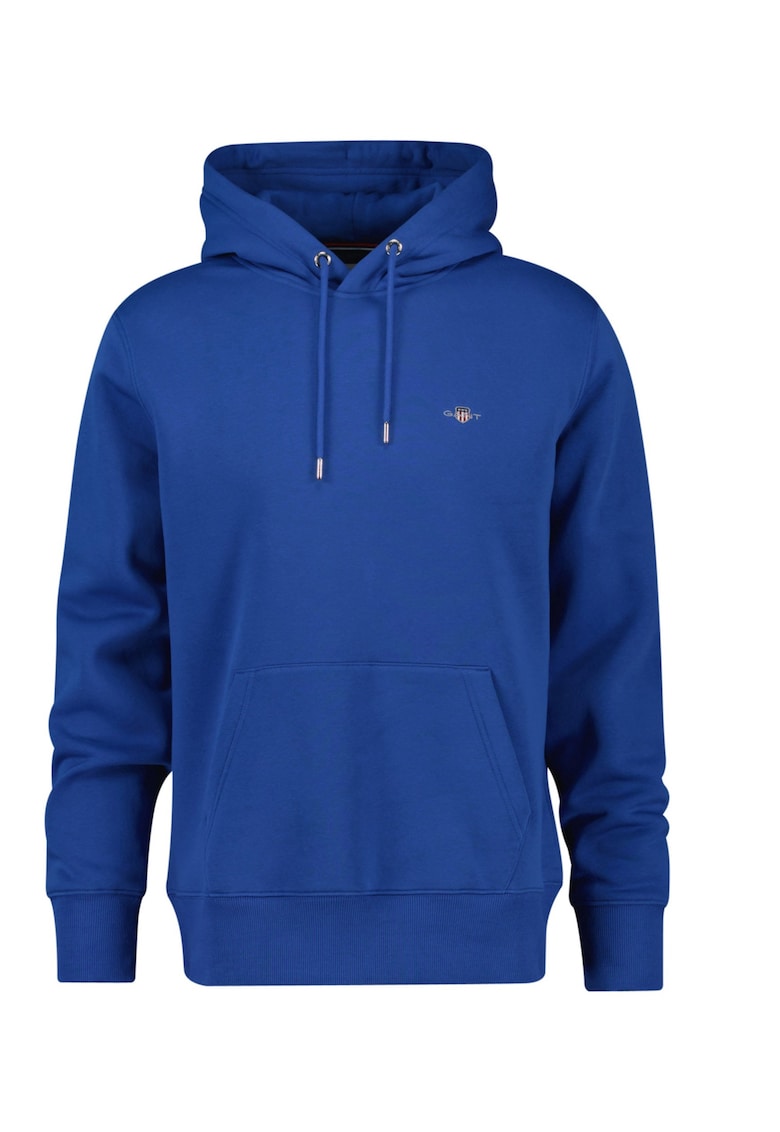Худи Shield с джоб кенгуру - Индигово синьо Gant