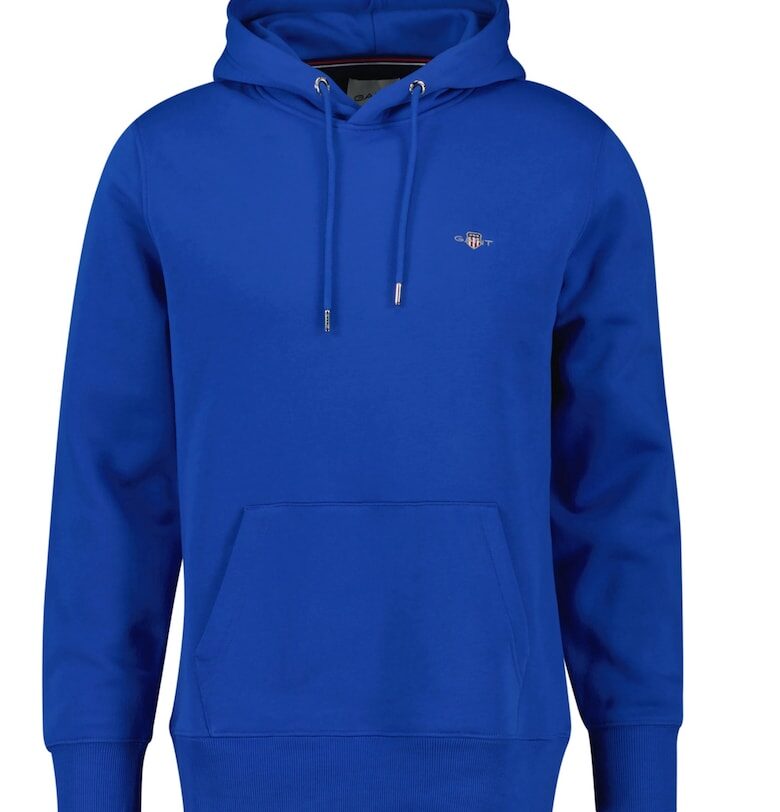 Худи Shield с джоб кенгуру - Кралско Синьо Gant