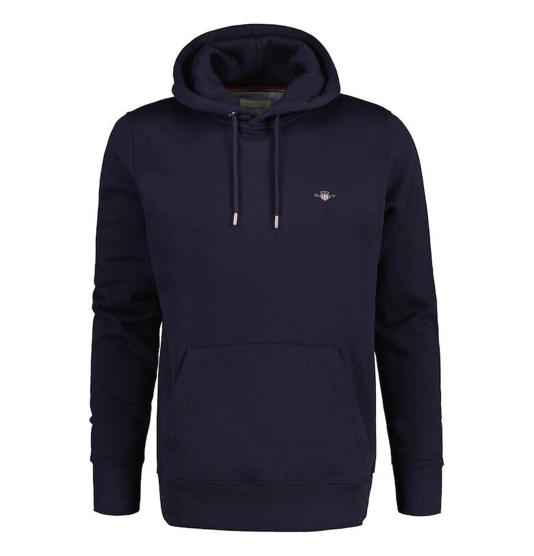 Худи Shield с джоб кенгуру - Син Gant