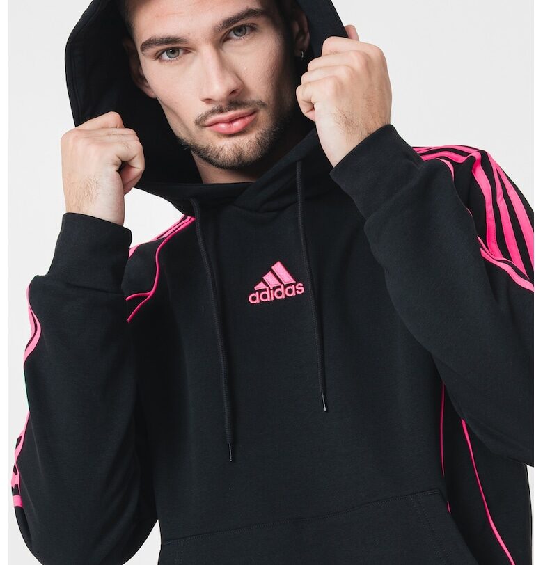 Худи Teamgeist с контрасти - Черен/Розово adidas Originals