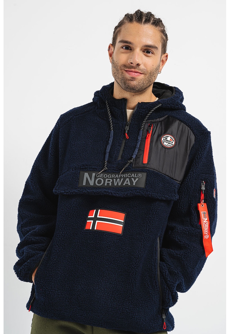 Худи Terifique с лого - Тъмносин Geographical Norway