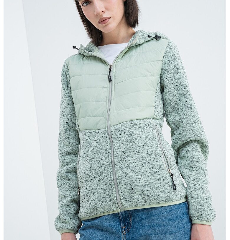 Худи Tilove с джобове - Меланж зелено Geographical Norway