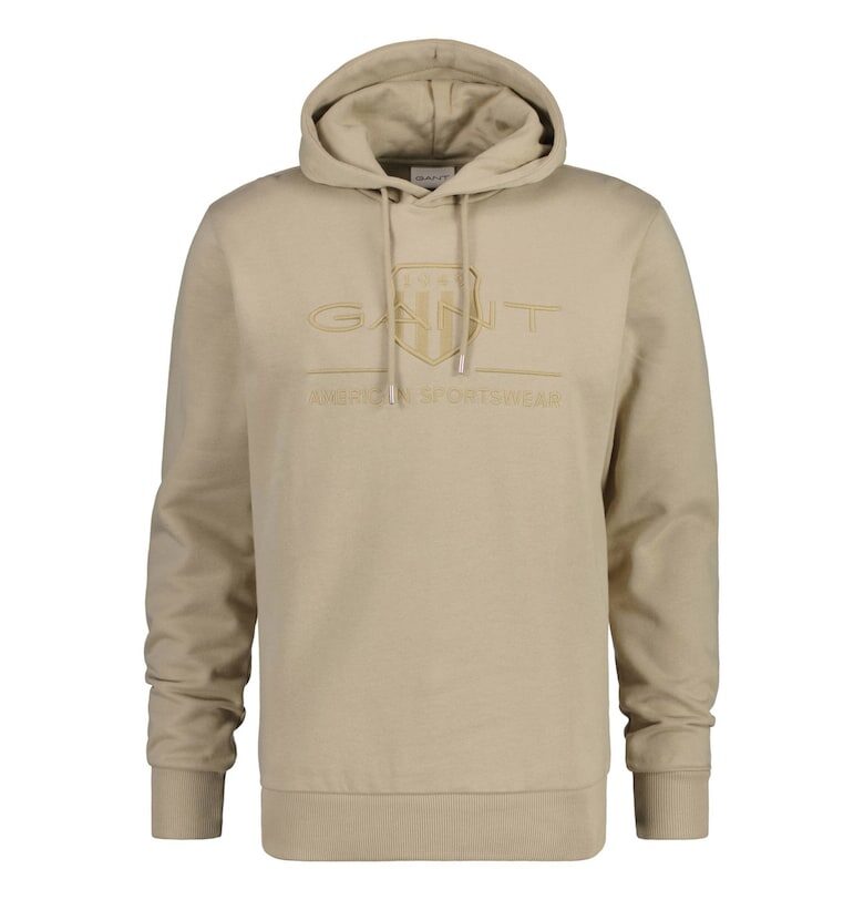 Худи Tonal с бродирано лого - Бежов Gant