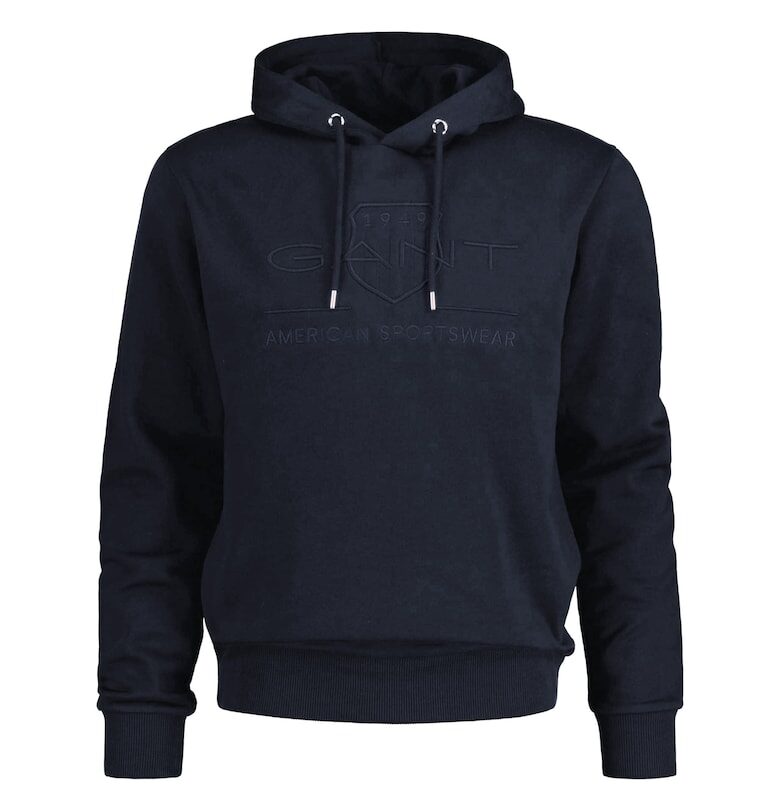 Худи Tonal с бродирано лого - Син Gant