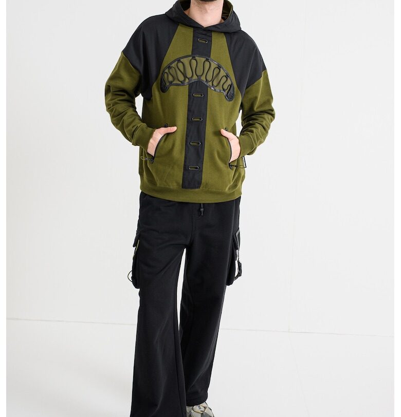 Худи Unleash The Spark - Черен/Тъмно каки Sprayground