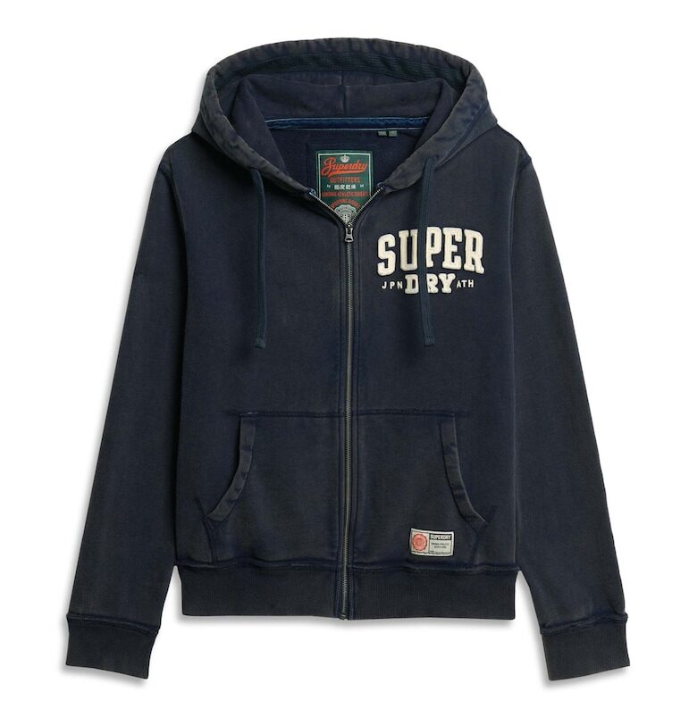Худи Vintage Athletic с цип и скосени джобове Superdry  Co