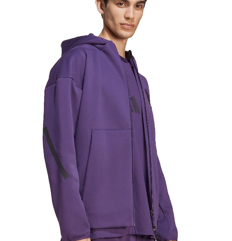 Худи Z.N.E. с цип - Виолетов adidas Sportswear